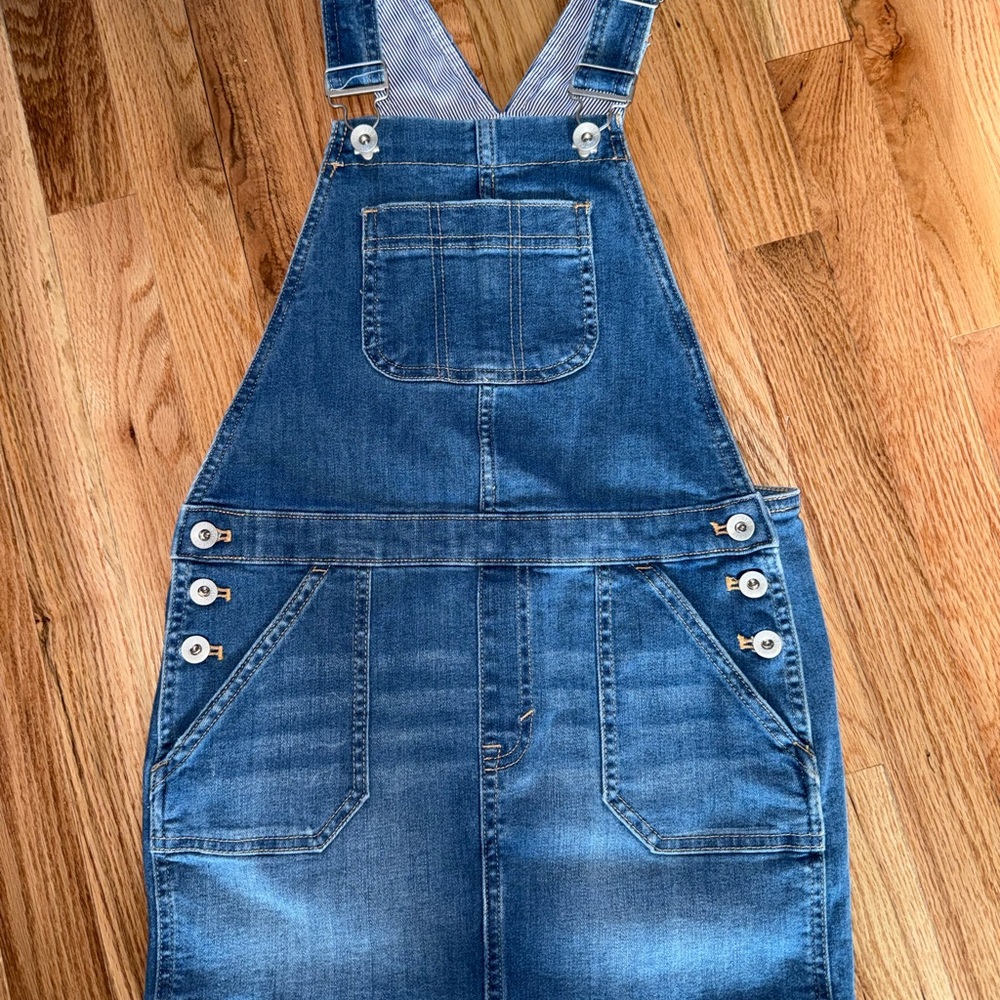 Vineyard Vines Blue Denim Striped Overall